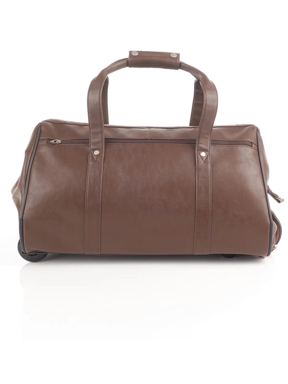 Kluge “Cheyenne” Leather Rolling Weekender Bag